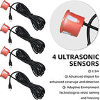 LCD Parking Sensor Kit - Displays Data on Original Screen, Easy Rear Installation, Compatible with All Camera Formats (AHD, C