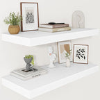 Vivelove 30x12 Inch Floating Shelves for Wall, 12 Deep Shelves for Room Wall Mounted, 2" Thick Floating Shelf for Living Room