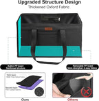 WONDAY Large Utility Tote Bag, Reusable Grocery Bags Collapsible Tote, Large Tote Bag With Handles Utility Tote Shopping Bags for Groceries, Storage, Picnic, Beach, Pool (Black)