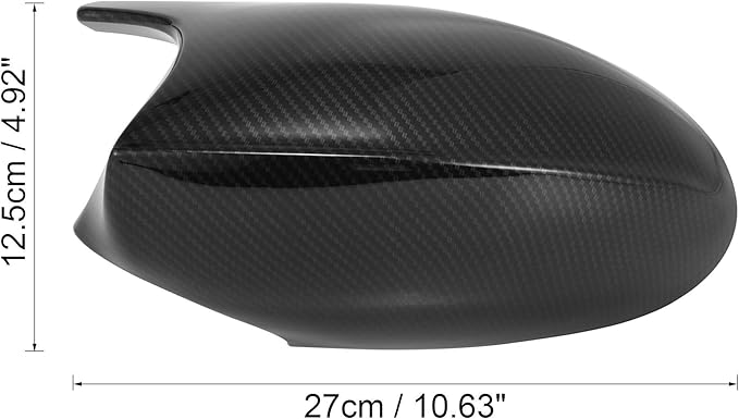 X AUTOHAUX Exterior Rear View Mirror Housing Door Wing Mirror Cover Cap for BMW 3 Series E90 E91 E92 E93 Pre-facelift Models 330i 330xi 325i 325xi 328i 328xi 2005-2008 Carbon Fiber Pattern