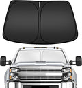 ARISMOTOR Windshield Sun Shade for Chevrolet/Chevy Silverado 2500 HD 3500 HD 2020-2026, Custom Fit Foldable Front Window Sunshade Sun Visor Protector, Block UV Rays Keep Your Car Cooler