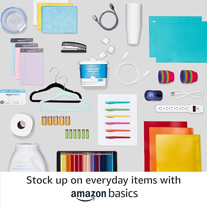 Amazon Basics 6 Cube Wire Grid Storage Organizer, Stackable Storage Cubes, Modular Closet Organizer Shelves, 14.6" D x 30.3" 
