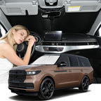 Windshield Sunshade for Lincoln Navigator 2025 2026 Sun Shade Car Windshield Accessories Upgrade 4 Layers Blocks UV Rays Custom Fit Navigator 240T Car Window Shades Front Windshield Keep Cool