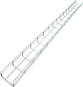 Kable Kontrol Cable Tray- 5 Feet Long - 4" Width, 2” Depth – Wire Mesh Tray Cable Management Rack Cords Organizer Cable Baske