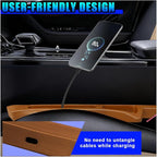 2PCS Car Seat Gap Filler Organizer, Multifunctional Car Gap Stopper Between Seat & Console Prevent Things Drop, Universal Vehicle Interior Phone Holder Accessories for SUVs Trucks (Orange)