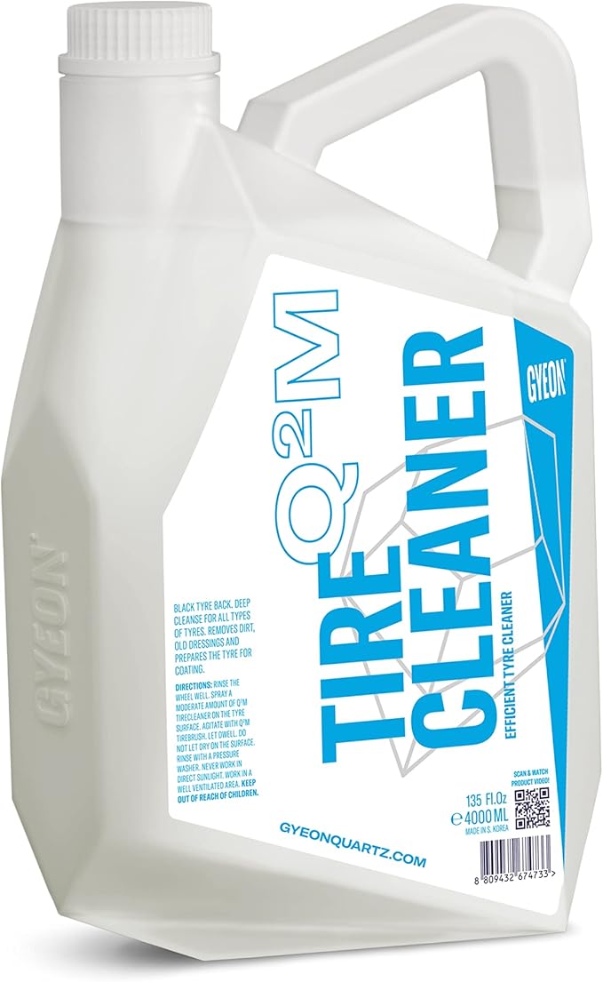 Gyeon Tire Cleaner Advanced Rubber Cleaner For Tires Trim Mats Restores Deep Clean And Preparation Removes Embedded Dirt Grim