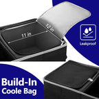 Trunk Organizer With Built-In Insulated Leak Proof Cooler Bag,Collapsible Cargo Organizer For Suv With Non Slip Bottom