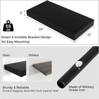 Floating Shelves for Wall, 24 Inch Wide x 12 Inch Deep Floating Shelves, Long Wood Floating Wall Shelf Shelves for Living Roo
