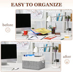 StorageTastic Storage Bin,Collapsible Storage Basket For Organizing,Large Storage Boxes With Rope Handles,Storage Containers,