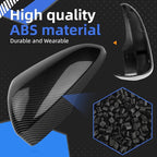 Driver Side Mirror Cover Replacement for Ford Fusion 2013 2014 2015 2016 2017 2018 2019 2020 2021 2022 - Left Side Mirror Covers, Rear View Mirror Cap Accessories Carbon Fibre, With Lamp