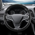 Steering Wheel Cover for Chevy Malibu 2016-2024/ Equinox 2018-2024/ Bolt EV 2017-2021/ Volt 2016-2019, Car Steering Wheel Cover for Chevrolet (Matte Black)