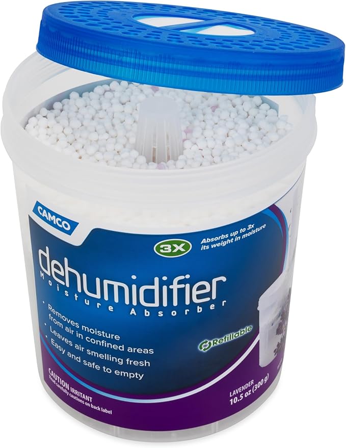Camco Dehumidifier Moisture Absorber - Absorbs Up to 3x Its Weight in Water, Reduces Moisture and Humidity in Offices,