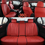 Coverado Seat Covers, Car Seat Covers Full Set, Red Car Seat Cover, Car Seat Covers Front Seats Back Seat Covers, Waterproof 