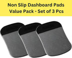 Pennzoil Non-Slip Dashboard Pads Set of 3 - Black Rubber - 3.51' x 0.10' x 5.70' - Universal Fit - Car Dashboard Accessories