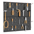 TORACK 2-Pack 12x24 inch Metal Pegboard Panels for Garage Wall, Tool Organizer Pegboard for Workbench, Workshop, Tool Storage