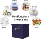 Closet Organizers Fabric Storage Bins With Lids Collapsible Cube Storage Organizer Basket With Handles,Storage Boxes for Clot