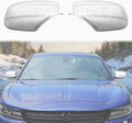 Voodonala for Charger Rearview Mirror Cover Decoration Trim for 2010-2020 Dodge Charger, White ABS 2pcs