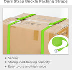 Riakrum 15 Pack 16 Feet Lashing Straps Adjustable Kayaks Tie Down Cam Buckle Straps with Buckles up to 250lbs for Cargo, Luggage, Motorcycles, Truck, Car Roof Rack, Sup Surfboard(Green)