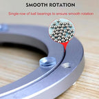 Aluminium Alloy Turntable Bearing, Heavy Duty Swivel Turntable Lazy Susan Rotating Bearing Turntable Round Dining Table Smoot