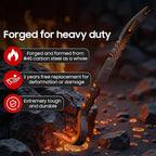 15'' Super Thick Flat Pry Bar Crow Bar Nail Puller, Angled Curved Head Metal Wood Board Tire Nail Removing Tool Wrecking Pryi