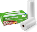Syntus 11" x 75' and 8" x 75' Food Vacuum Seal Roll Keeper with Cutter Dispenser, Commercial Grade Vacuum Sealer Bag Rolls, B