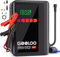 GOOLOO A2 8-in-1 Jump Starter with Air Compressor, Car Battery Booster (Up to 8L Gas/6L Diesel) 150 PSI Cordless Auto-Shutoff Tire Inflator, 12V Supersafe Lithium Jump Box with Jumper Cables