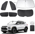 TINGLU Window Shades for Chevrolet Trailblazer 2021-2025 2026 Accessories Car Side Full Windows Rear Windshield Sun Shade Sun UV Rays & Privacy Protection for Camping,Napping 6PCS
