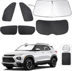 TINGLU Window Shades for Chevrolet Trailblazer 2021-2025 2026 Accessories Car Side Full Windows Rear Windshield Sun Shade Sun UV Rays & Privacy Protection for Camping,Napping 6PCS
