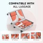 11 Set Packing Cubes for Travel, Gifts for Women Mom Kids, TSA Approved Bags for Makeup, Cosmetic, Toiletry, Suitcase Organiz