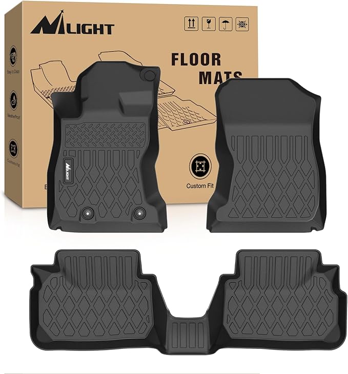 Nilight TPE Floor Mats for Subaru WRX 2022 2023 2024 2025 2026, All Weather Custom Fit Heavy Duty Floor Liners