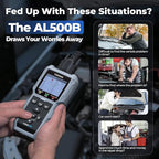 TOPDON AL500B OBD2 Scanner Battery Tester 2 in 1 Code Reader, Full OBDII Diagnosis, 12V Battery Tests & 12V/24V Cranking