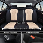 Coverado Car Seat Covers, Leather Seat Covers Full Set, Beige Seat Covers, Car Seat Cushion, Driver Car Seat Covers, Waterpro