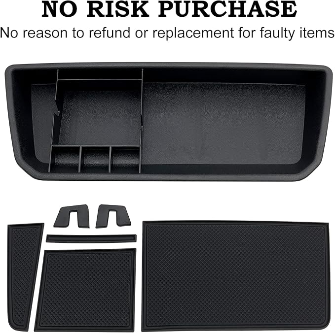 Center Console Organizer fit for VW Atlas and Cross Sport 2018 2019 2020 2021 2022 2023 Interior Storage Box Accessories (Not fit for 2024)