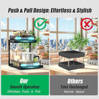 Under Kitchen Sink Pull Out Organizer, Pull Out Under Cabinet Organizer with 2 Tier for Kitchen Bathroom, Home Kitchen Storag