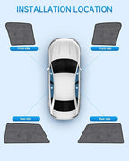 Car Window Shades for Subaru Outback(2014-2021), 4-Pack Rear Window Sun Shades for Baby – Breathable Mesh, UV & Heat Blocker, Privacy Protection for Camping, Travel, Sleep & Nursing