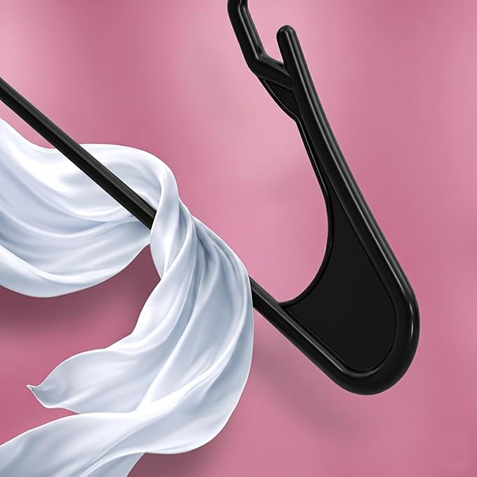 Utopia Home Plastic Hangers 200 Pack - Perfect Space Saving Clothes Hanger - Durable and Strong - Perfect Closet Organizers w