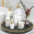 13" Oak Wood Bathroom Tray for Counter, Vanity Tray for Perfume Lotion Candle Makeup Jewelry Sink Soap Holder Turntable Dress