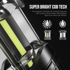Lichamp LED Camping Lantern, 4 Pack Battery Powered Flashlight for Power Outages, Portable Collapsible Hanging Light Essentia