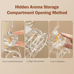 3 Pieces Clear Purse Hanger Closet, Luxury Crystal Bag Hangers Hooks with 360-Degree Rotation, Durable Handbag Backpack Purse