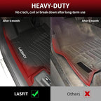 LASFIT Floor Mats for Mercedes Benz GLE SUV 2020-2026 350/450/ 53 AMG (Not Fit Coupe; Fit 5 Seats), All Weather TPE Anti-Slip Floor Liners Custom Fit GLE Car Mats, 1st & 2nd Row Set, Black