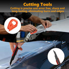 Window Tint Kit Vinyl Wrap Tool Kit Professional Film Car Wrapping Tools Includes Magnet Holders, Felt Squeegees, Plastic Scrapers, Cutting Knives, and Storage Bag
