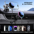 MOKPR for Mag-Safe Car Mount Charger, Magnetic Phone Holder for Your Car Charger Dash Windshield Vent Magnetic Wireless Car Charger Mount for iPhone 17 16 15 14 13 12