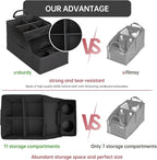 MULISOFT Car Seat Organizer- Backseat Car Organizer with 12 Storages Compartments and 2 Cup Holders, Organizers and Storage,