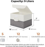 GRANNY SAYS Small Storage Bins with Lids, Small Storage Boxes, Shelf Baskets for Shelf, Collapsible Storage Bins for Living R