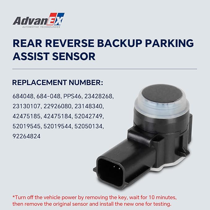 52050134 84078131 4Pcs Reverse Backup Parking Assist Sensor Compatible with Camaro/Equinox/Impala/Silverado Acadia/Sierra/Terrain Enclave CT6/Escalade Replace 23428268 84153946