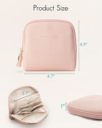 Vlando Small Travel Jewelry Organizer,Jewelry Pouch Bags,Velvet Jewelry Storage Bag for Bracelet Rings Earring,Portable Jewel