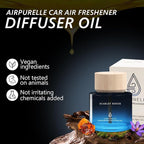 Car Air Freshener 50ML (1.7 FL OZ) Car Air Fresheners Perfume - Saffron Amber Fragrance Oil Air Diffuser for Car, 180+ days L