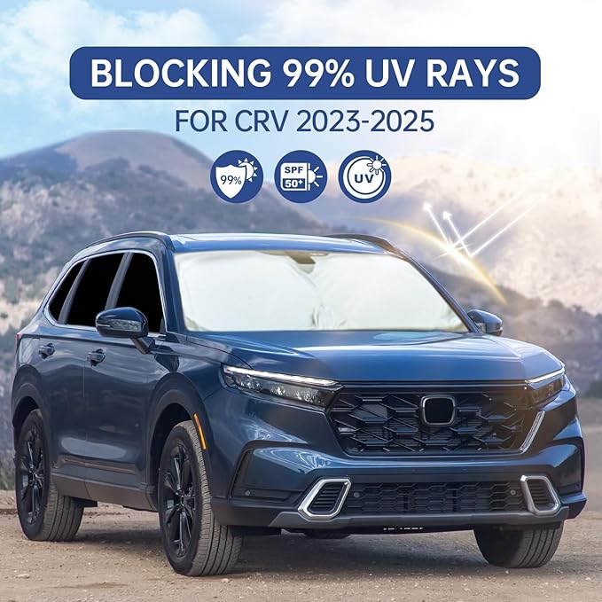 8pcs Car Window Shades for Honda CRV 2023 2024 2025, Full Car Window Covers for Privacy, Sunshades for CRV Front Rear Windshield Side Windows to Block UV and Protect Privacy