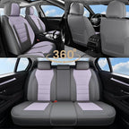 Coverado Car Seat Covers Front, Seat Covers for Cars, Waterproof 2-Pack Car Seat Cushions, Leather Carseat Seat Protectors, U