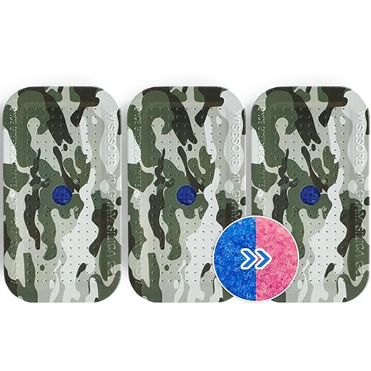 3 Packs Gun Safe Dehumidifier 40 Gram Reusable Indicating Silica Gel Desiccant Canister- Camouflage Rechargeable Humidity